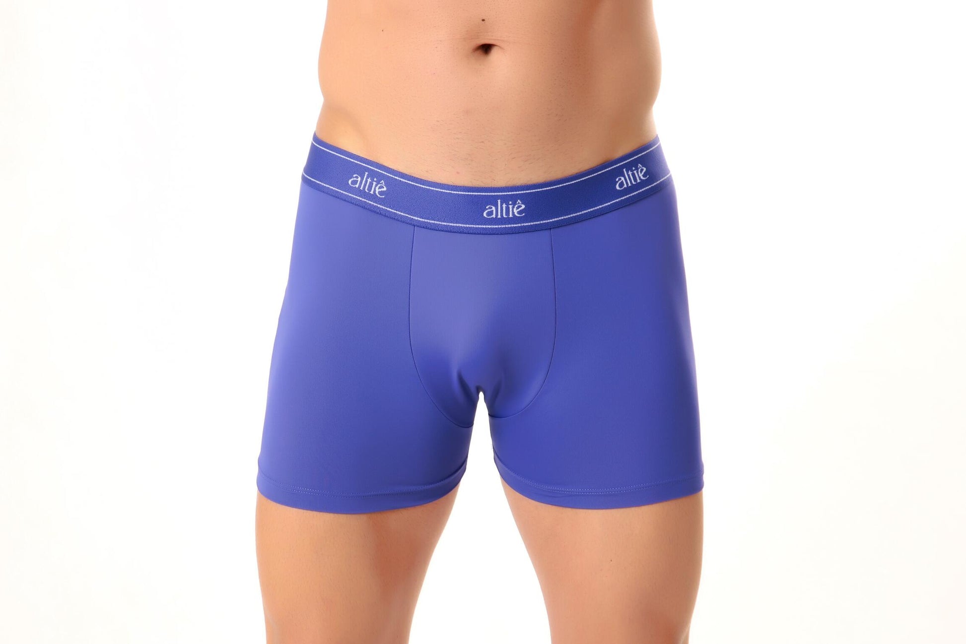 CUECA BOXER BOX MICROFIBRA POLIAMIDA-AZUL - Altiê Intimate