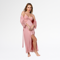 Kit Robe Noiva Roupão Hobe Camisola Sensual Sexy Com Tule - Altiê Intimate