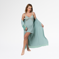 Kit Robe Noiva Roupão Hobe Camisola Sensual Sexy Com Tule - Altiê Intimate