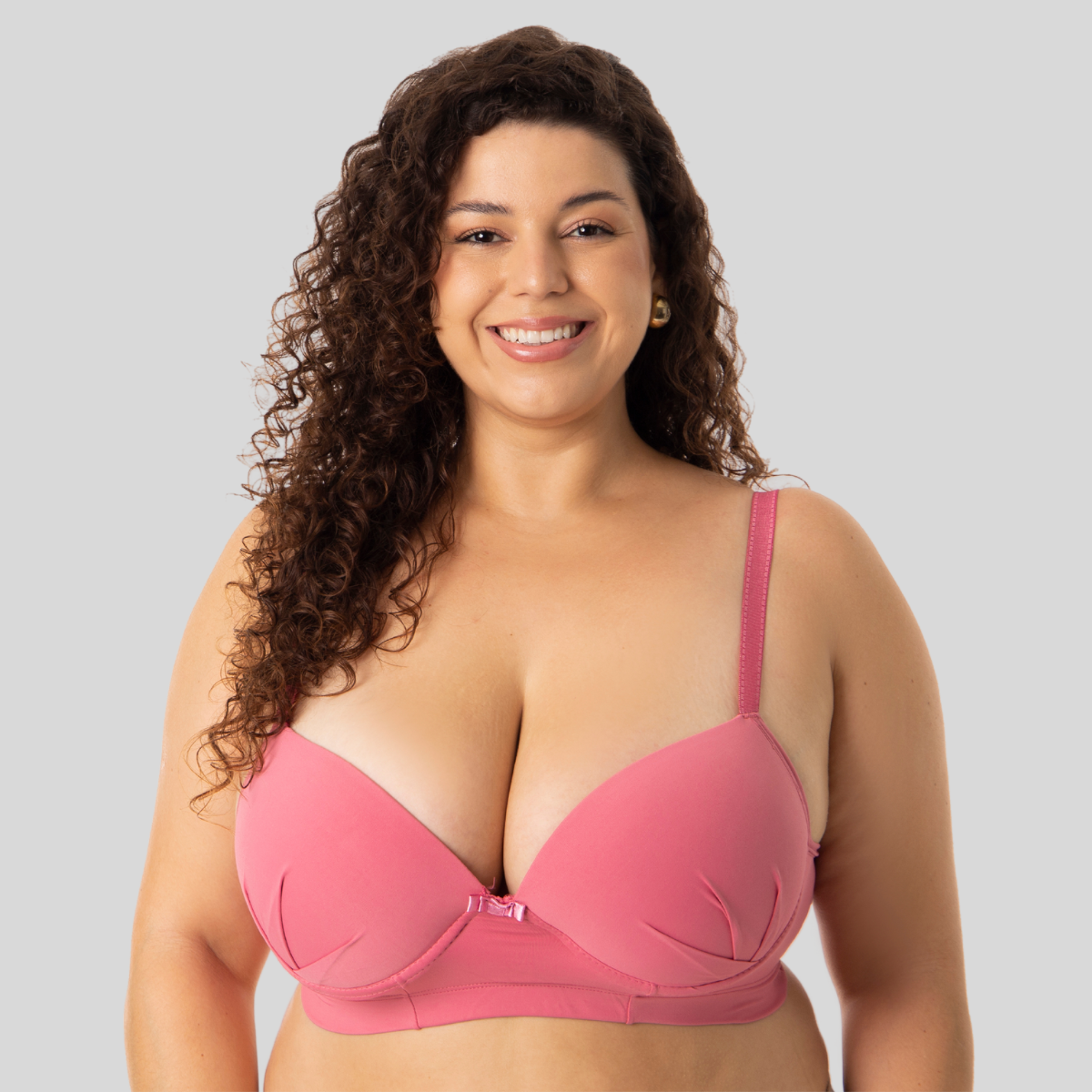 SUTIÃ PLUS SIZE COM BOJO MICROFIBRA CONFORTO SUPORTE - SANDIA - Altiê Intimate