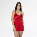 CAMISOLA SENSUAL SEXY RENDADA COM TULE-RUBI - Altiê Intimate