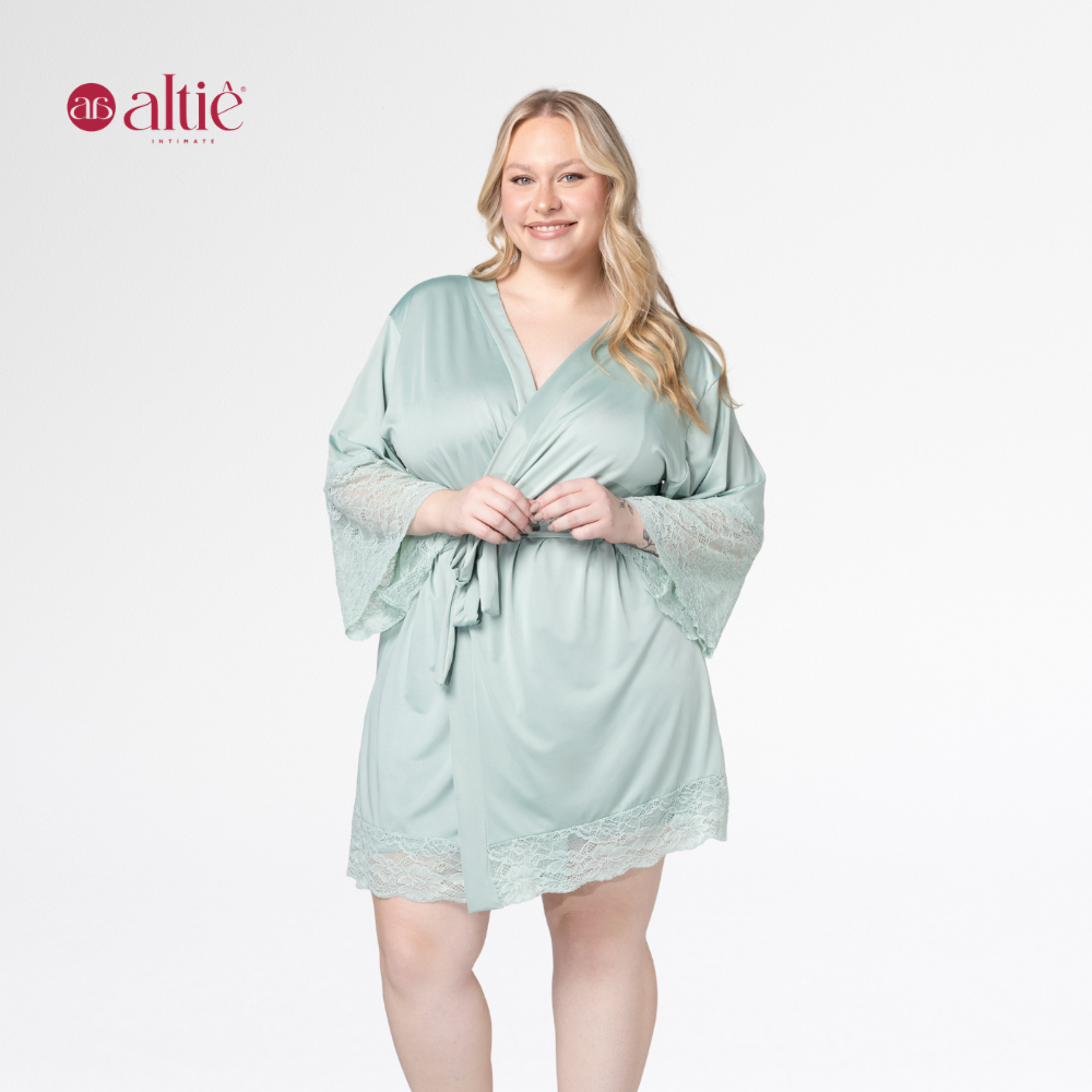 Robe Curto Plus Size Luxo Feminino Soft Premium com Faixa | Elegância, Conforto e Sensualidade - Altiê Intimate