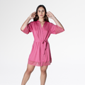 ROBE DE LUXO SEXY NOIVA FEMININO DETALHE EM RENDA - SANDIA - Altiê Intimate