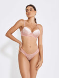 Conjunto Lingerie Sexy De Calcinha E Sutia Veludo Bojo-ROMANCE - Altiê Intimate