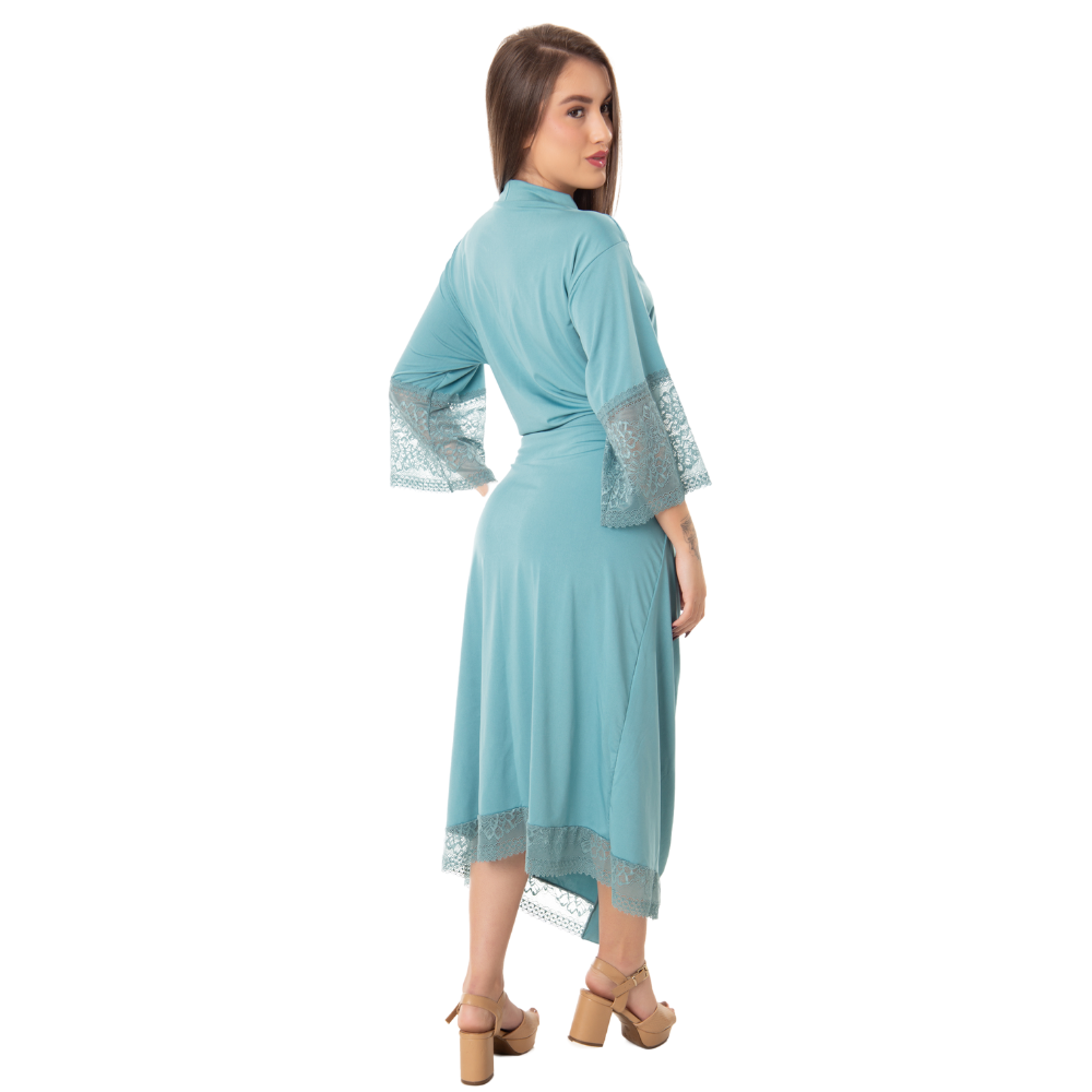 ROBE NOIVA FEMININO ROUPÃO DE RENDA LUXO HOBE - SANREMO