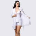 Kit Short Doll Pijama Amamentação Robe Luxo Renda Feminino - Altiê Intimate