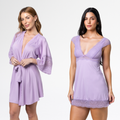 Kit Robe Curto Luxo Renda + Camisola Curta Luxo em Renda | Elegância, Conforto e Sensualidade. - Altiê Intimate