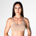 Sutiã Top Sutien Conforto Feminino Alça Reforçada Faixa - Chocolate - Altiê Intimate