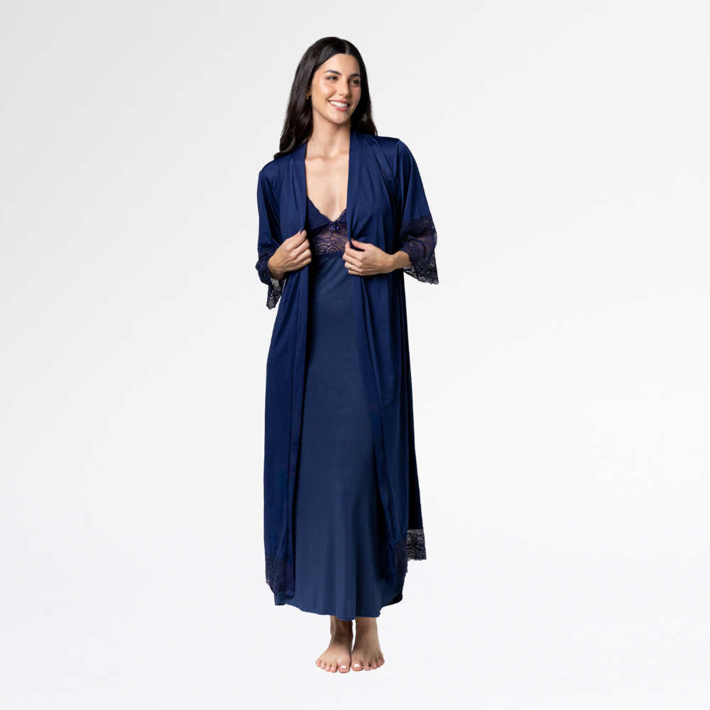 Kit Noiva Robe e Camisola Amamentação - Altiê Intimate