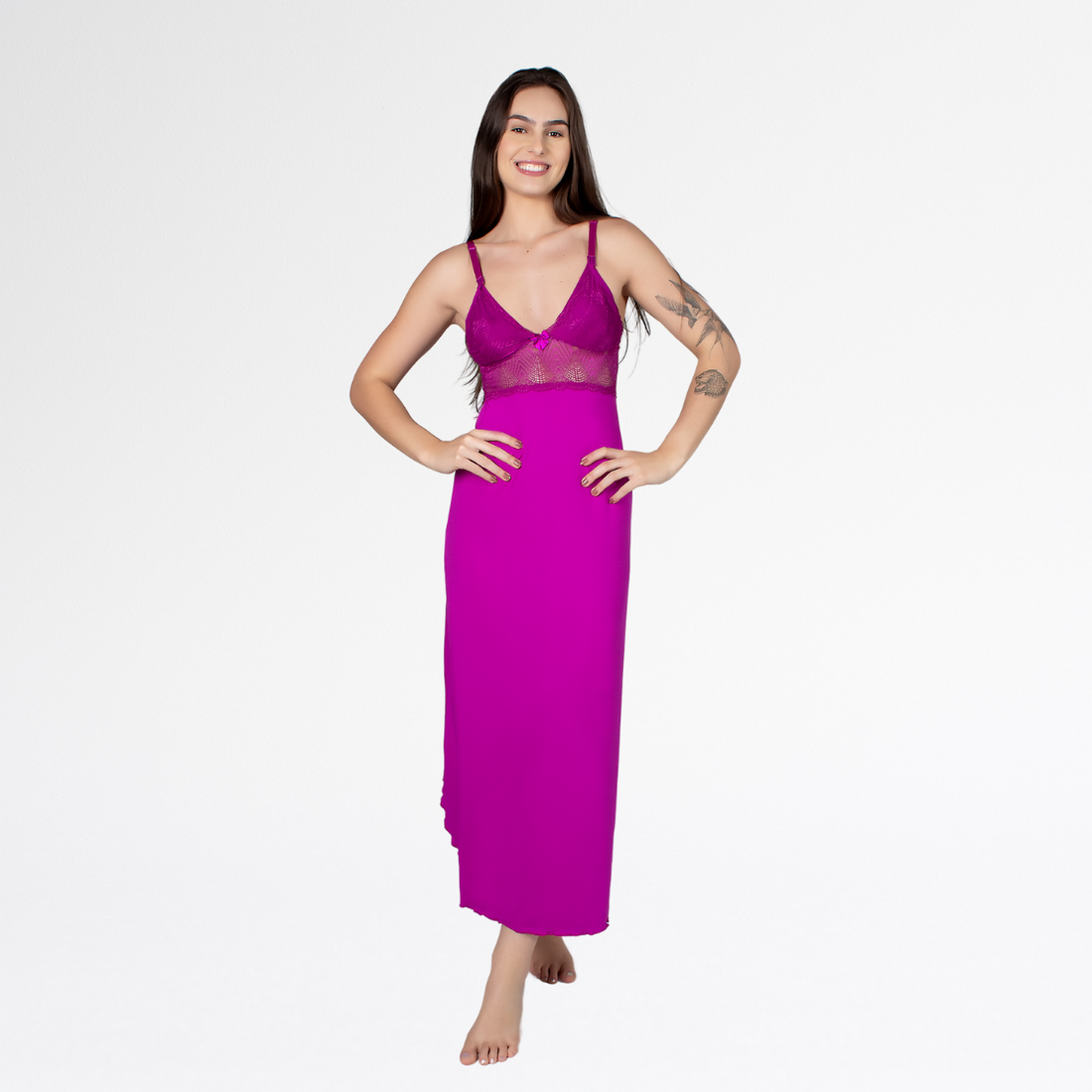 Kit Robe Noiva Roupão Camisola Amamentação Longa Maternidade - Odalisca - Altiê Intimate