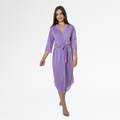Kit Robe Noiva Roupão Camisola Amamentação Longa Maternidade - Lavanda - Altiê Intimate
