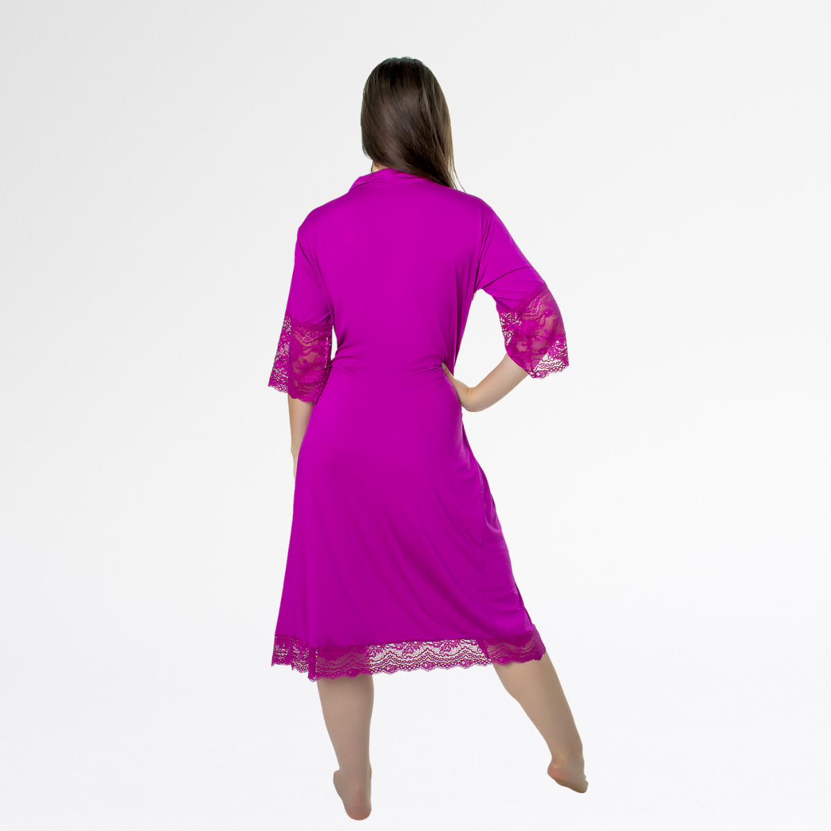 Kit Robe Noiva Roupão Camisola Amamentação Longa Maternidade - Odalisca - Altiê Intimate