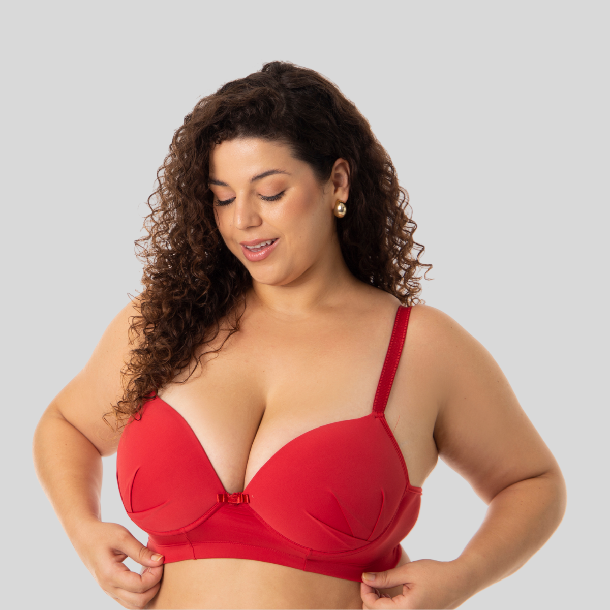 SUTIÃ PLUS SIZE COM BOJO MICROFIBRA CONFORTO SUPORTE - RUBI - Altiê Intimate