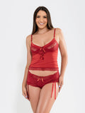 Baby Doll Sexy Sensual Vermelho em Renda - Altiê Intimate