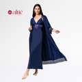 Kit Camisola Longa com Robe Luxo em Renda Feminino – Sensual, Elegante e Confortável - Altiê Intimate
