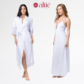 Kit Serenity Luxo – Robe Longo + Camisola Longa em Renda Feminina - Altiê Intimate