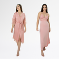 Kit Robe Noiva Roupão Camisola Amamentação Longa Maternidade - Romance - Altiê Intimate