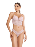 Conjunto Cropped Sexy | Renda Bicolor com Bojo - Altiê Intimate