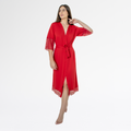Kit Robe Noiva Roupão Camisola Amamentação Longa Maternidade - Rubi - Altiê Intimate
