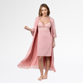 Kit Robe Noiva Roupão Camisola Amamentação Curta Maternidade - Altiê Intimate
