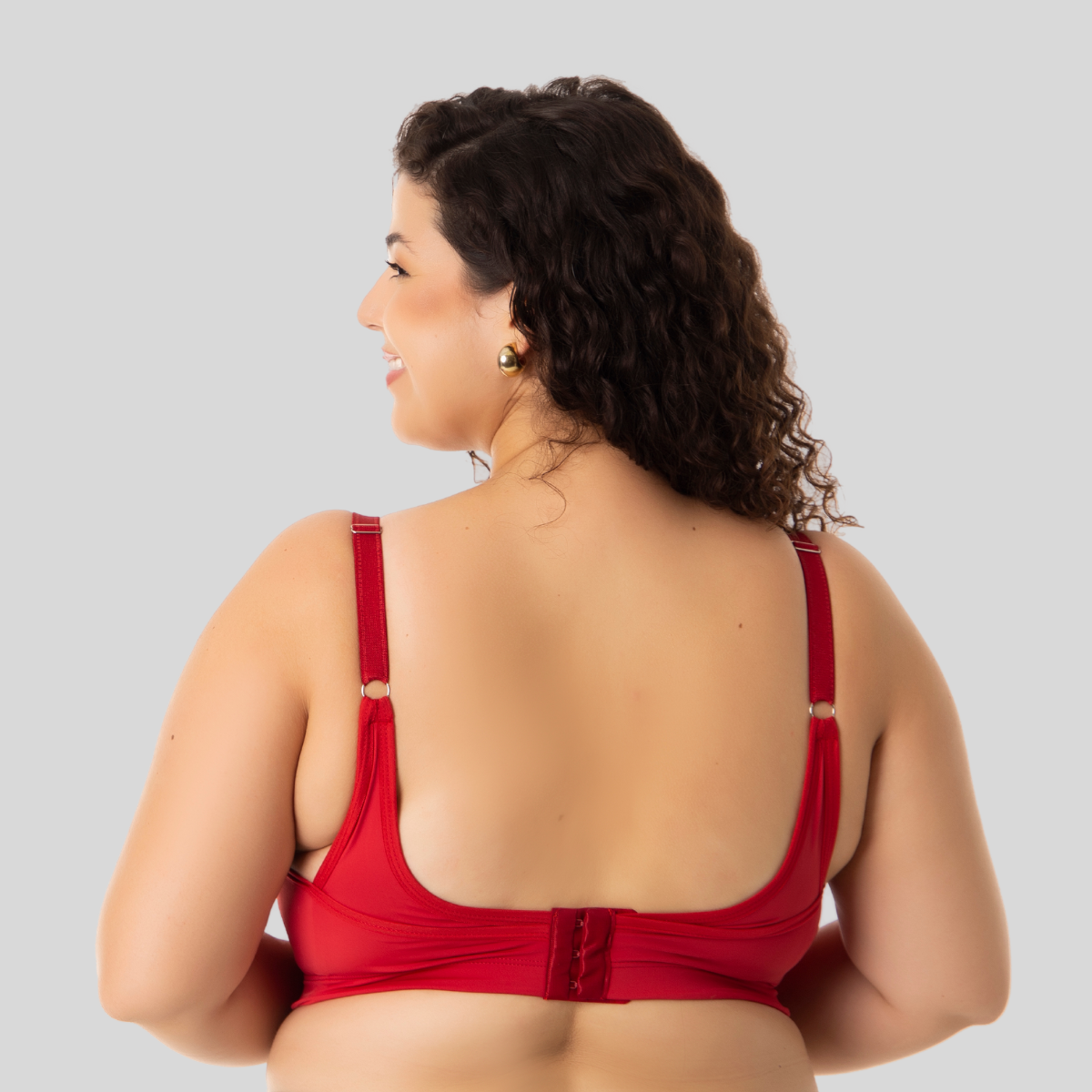 SUTIÃ PLUS SIZE COM BOJO MICROFIBRA CONFORTO SUPORTE - RUBI - Altiê Intimate