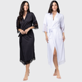 KIT 2 ROBE NOIVA FEMININO ROUPÃO DE RENDA LUXO HOBE - Altiê Intimate