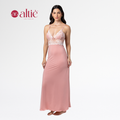 Camisola Longa Bicolor Feminina Luxo | Conforto e Elegância - Altiê Intimate
