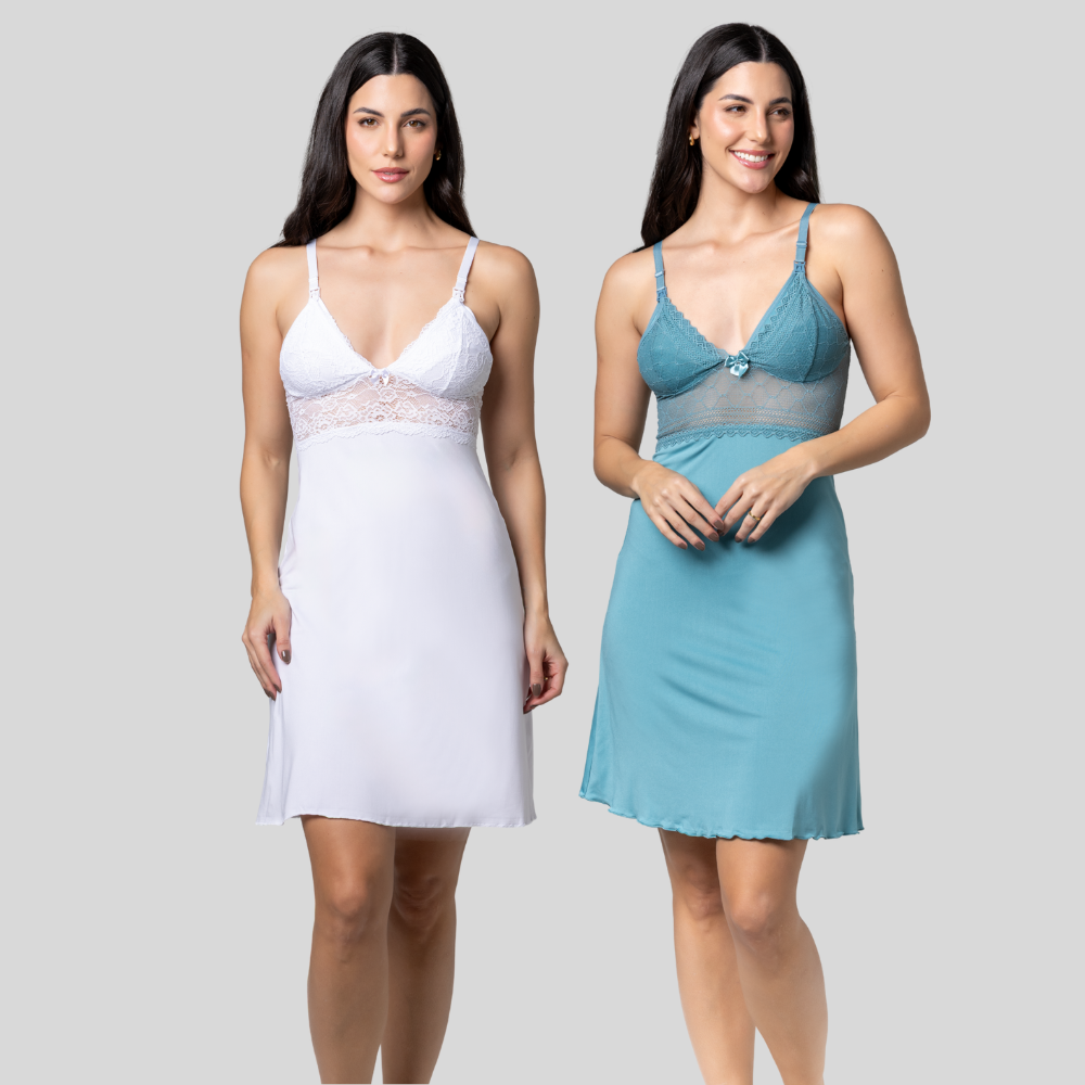 Kit 2 Camisolas Gestante Amamentação | Conforto Total - Altiê Intimate