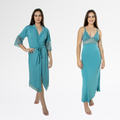 Kit Robe Noiva Roupão Camisola Amamentação Longa Maternidade - Sanremo - Altiê Intimate
