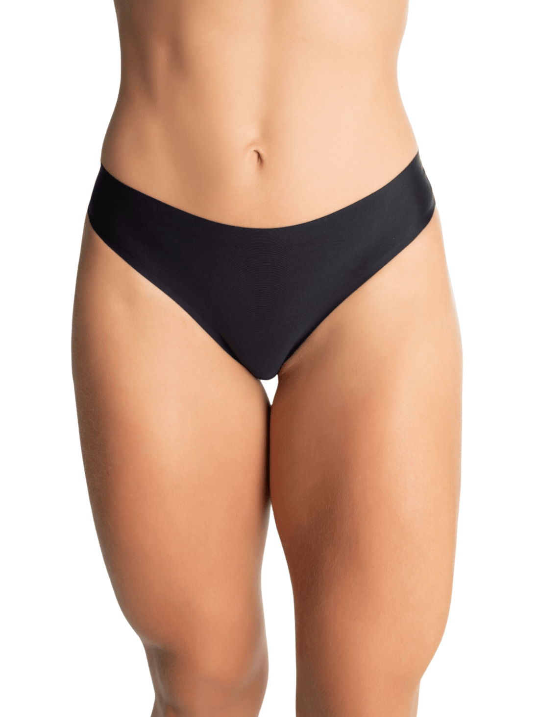 Tanga Sem Costura Não Marca Confortável Corte a Laser - PRETO - Altiê Intimate