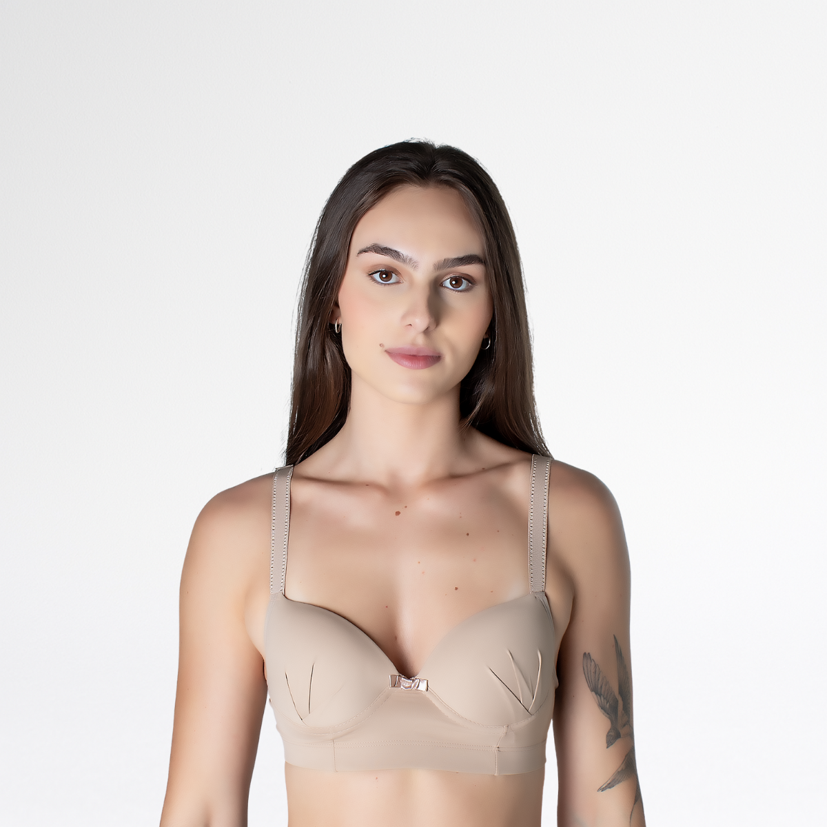 Sutiã Com Bojo Pala Larga Feminino Conforto Sensual - Chocolate - Altiê Intimate