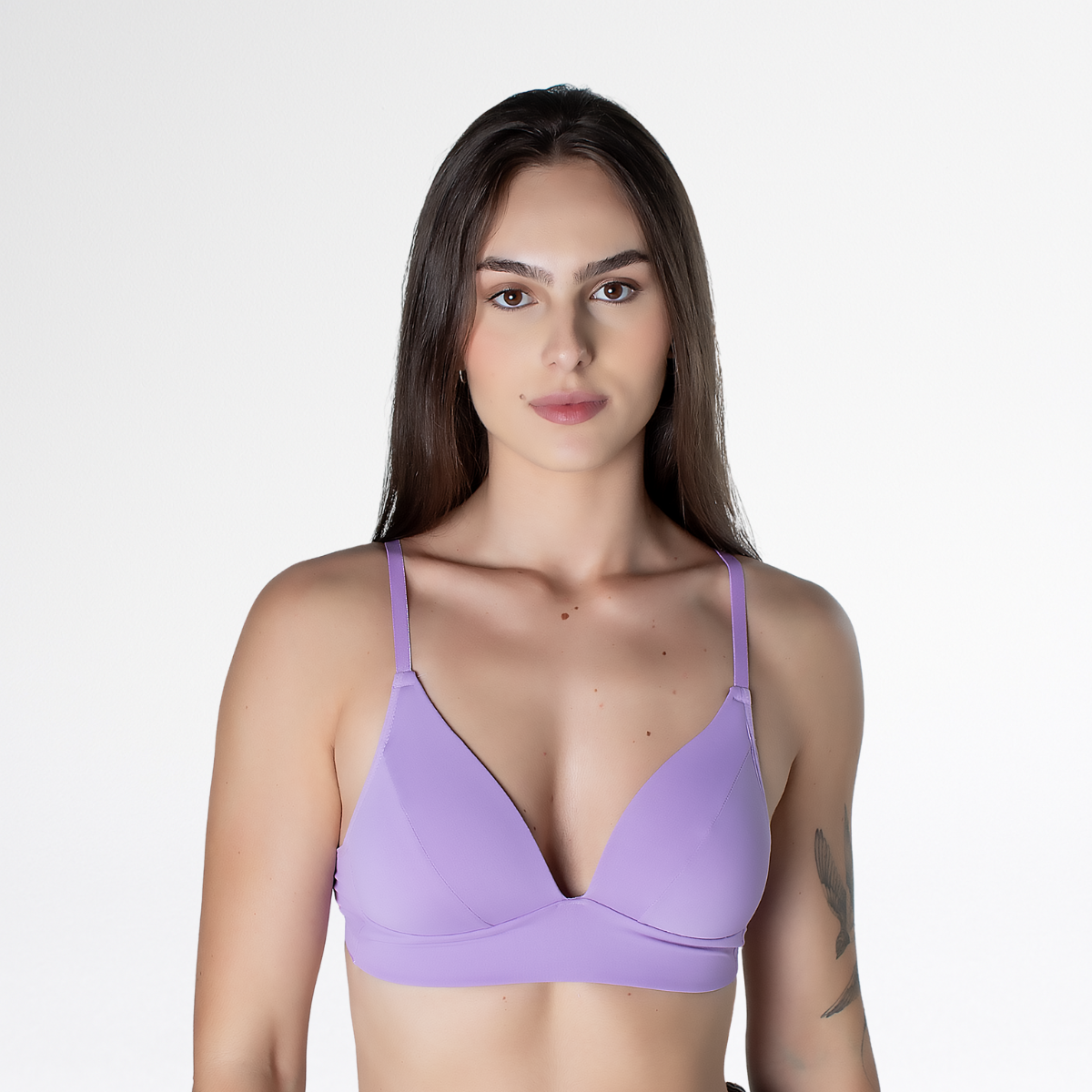 Sutiã Canelado Confortável | Alça Regulável e Fecho - Altiê Intimate