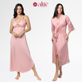 Kit Camisola Longa com Robe Feminino em Renda Luxo – Elegante, Confortável e Sofisticado - Altiê Intimate