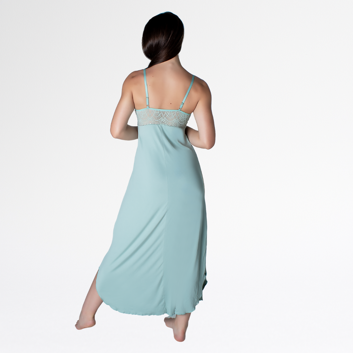 Camisola Renda Sensual Longa Conforto Elegante Feminina - Teos - Altiê Intimate