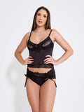 Baby Doll Sexy Sensual Preto em Renda Sofisticada - Altiê Intimate