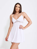 CAMISOLA SEXY COM CALCINHA-BRANCO - Altiê Intimate