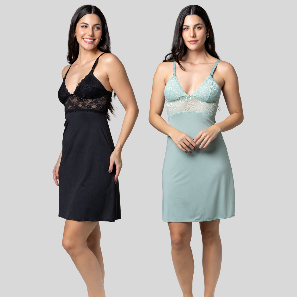 Kit 2 Camisolas Gestante Amamentação | Conforto Total - Altiê Intimate