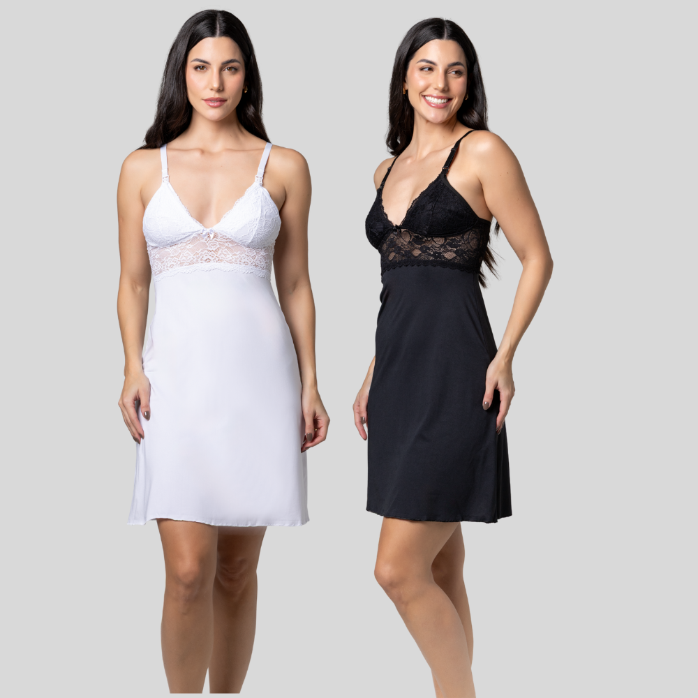 Kit 2 Camisolas Gestante Amamentação | Conforto Total - Altiê Intimate