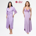 Kit Serenity Luxo – Robe Longo + Camisola Longa em Renda Feminina - Altiê Intimate