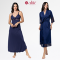 Kit Camisola Longa com Robe Feminino em Renda Luxo – Elegante, Confortável e Sofisticado - Altiê Intimate