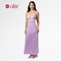 Camisola Longa Bicolor Feminina Luxo | Conforto e Elegância - Altiê Intimate