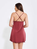 CAMISOLA SEXY COM CALCINHA-VERMELHO - Altiê Intimate