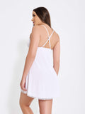 CAMISOLA SEXY COM CALCINHA-BRANCO - Altiê Intimate
