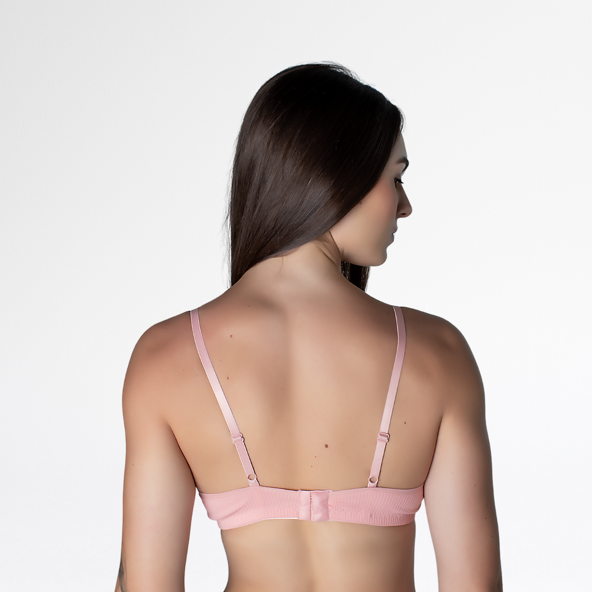 Sutiã Canelado Confortável | Alça Regulável e Fecho - Altiê Intimate