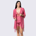 Kit Short Doll Pijama Amamentação Robe Luxo Renda Feminino - Altiê Intimate
