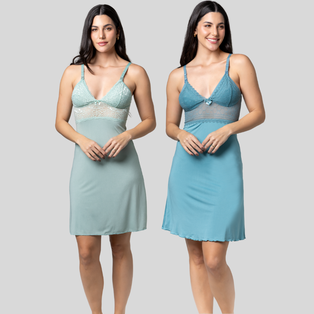 Kit 2 Camisolas Gestante Amamentação | Conforto Total - Altiê Intimate