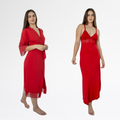 Kit Robe Noiva Roupão Camisola Amamentação Longa Maternidade - Rubi - Altiê Intimate