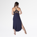 Camisola Longa Nadador Renda Luxo Alças Cruzadas Conforto - Preto - Altiê Intimate