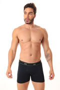 CUECA BOXER BOX MICROFIBRA POLIAMIDA-PRETO - Altiê Intimate