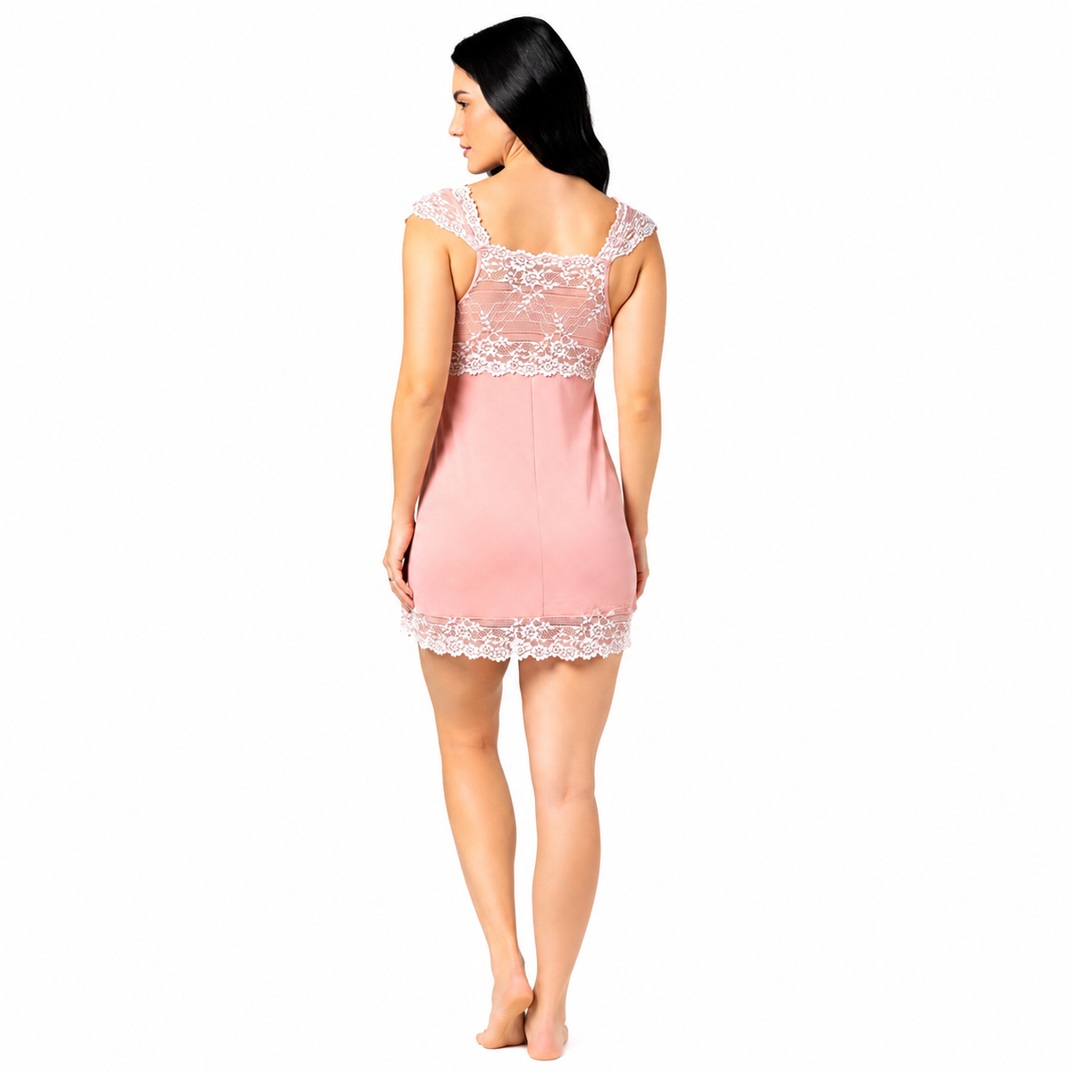 Camisola Curta Feminina em Microfibra Premium com Renda Bicolor Delicada | Altiê - Altiê Intimate